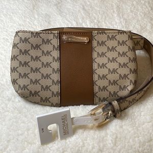 NWT Michael Kors Women's Belt Bag, Brown/Acorn